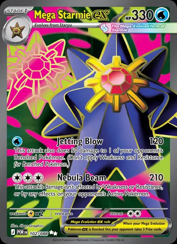 Mega Starmie ex #102 — Perfect Order