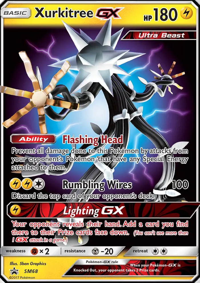 Carte Pokémon Câblifère GX #SM68 — Promos Soleil et Lune