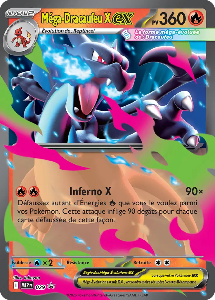 Carte Pokémon Méga-Dracaufeu X-ex #029 — Promos Méga-Évolution