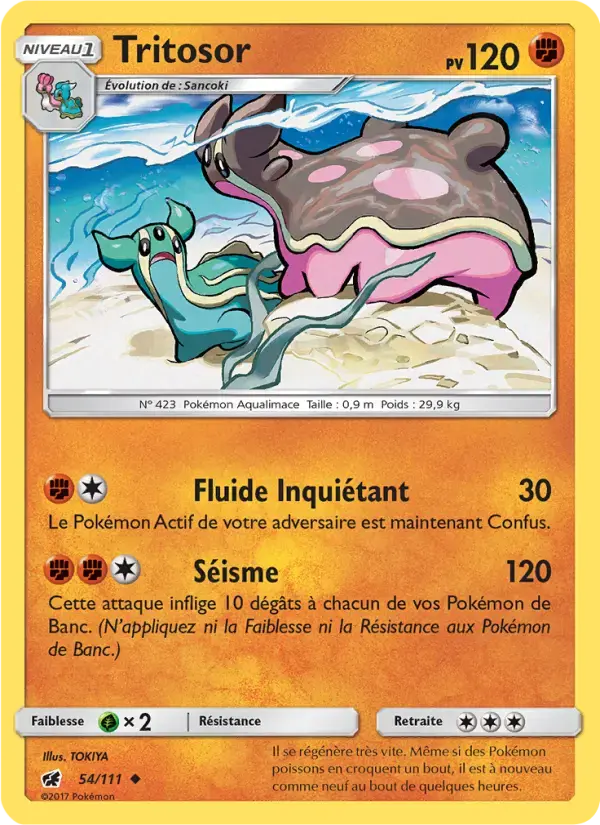 Carte Pokémon Tritosor #54 — Invasion Carmin