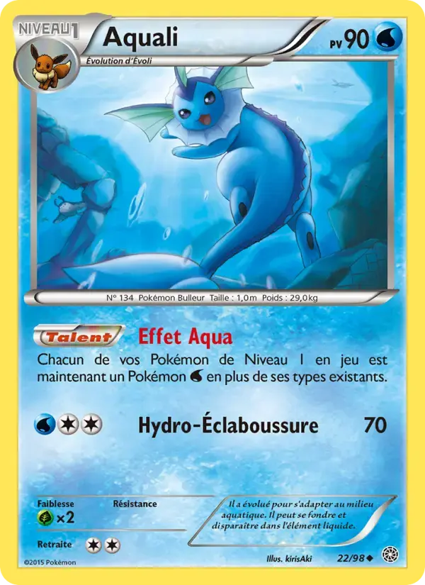 Carte Pokémon Aquali #22 — Origines Antiques