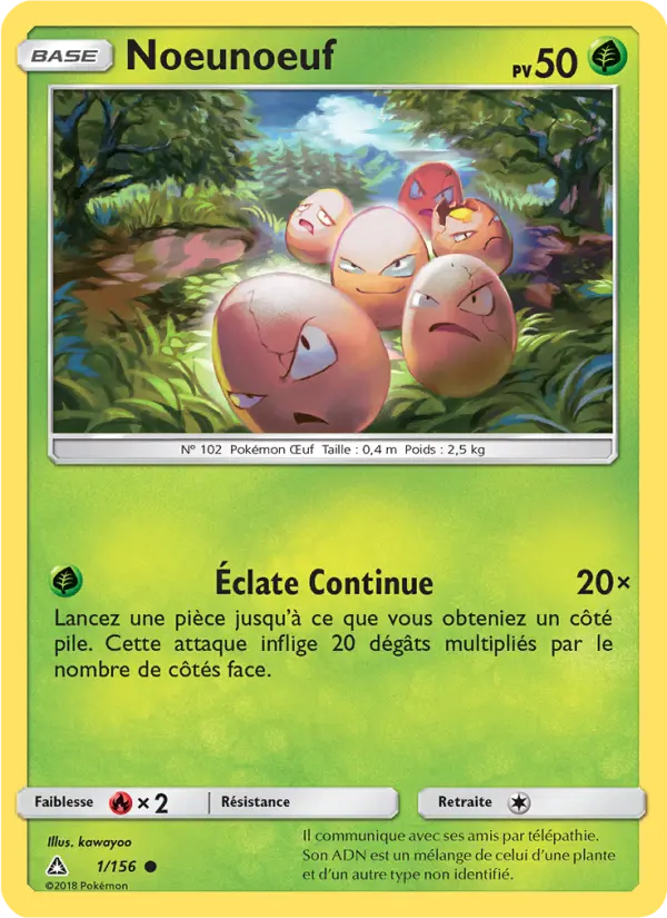 Carte Pokémon Noeunoeuf #1 — Ultra-Prisme