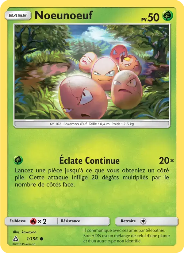 Carte Pokémon Noeunoeuf #1 — Ultra-Prisme