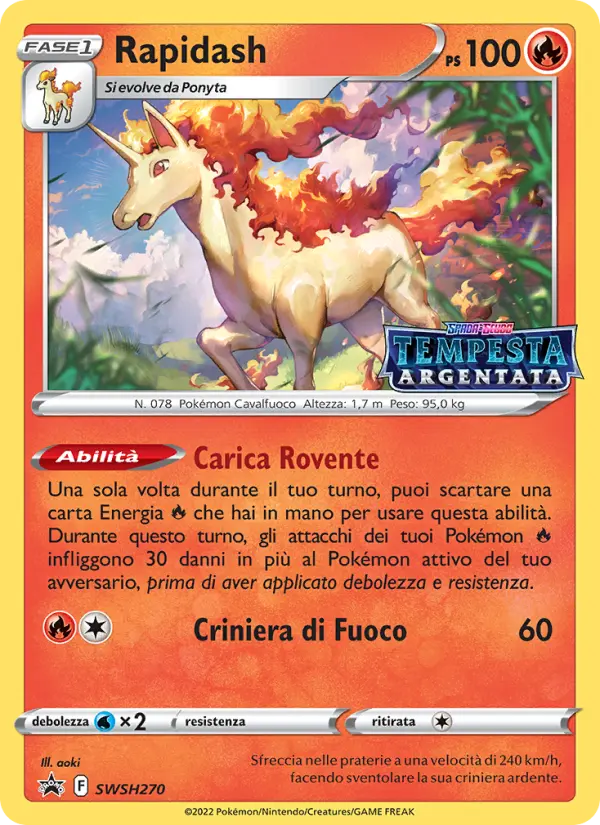 Carte Pokémon Galopa #SWSH270 — Promos Épée et Bouclier