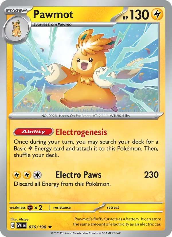 Carte Pokémon Pohmarmotte #076 — Écarlate et Violet