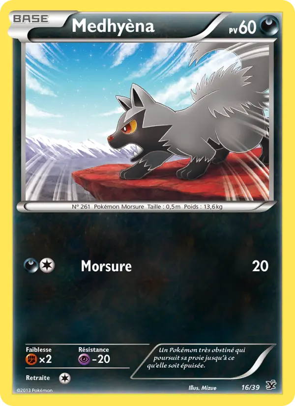 Carte Pokémon Medhyèna #16 — Bienvenue à Kalos