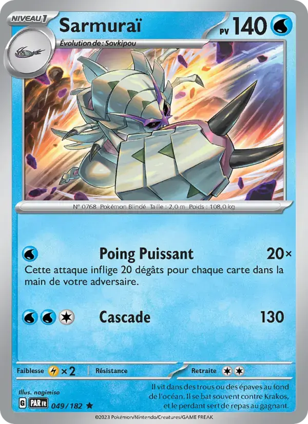 Carte Pokémon Sarmuraï #049 — Faille Paradoxe