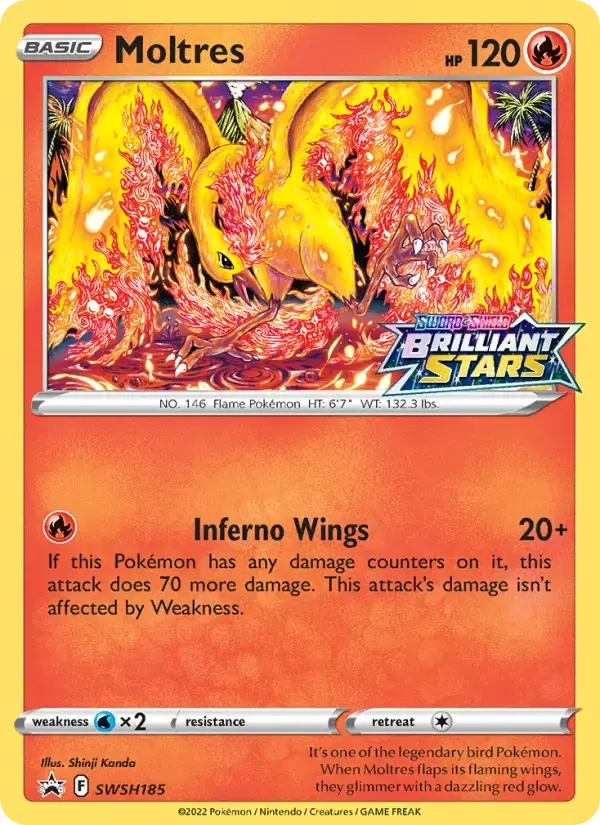 Moltres #SWSH185 — Sword & Shield Promos