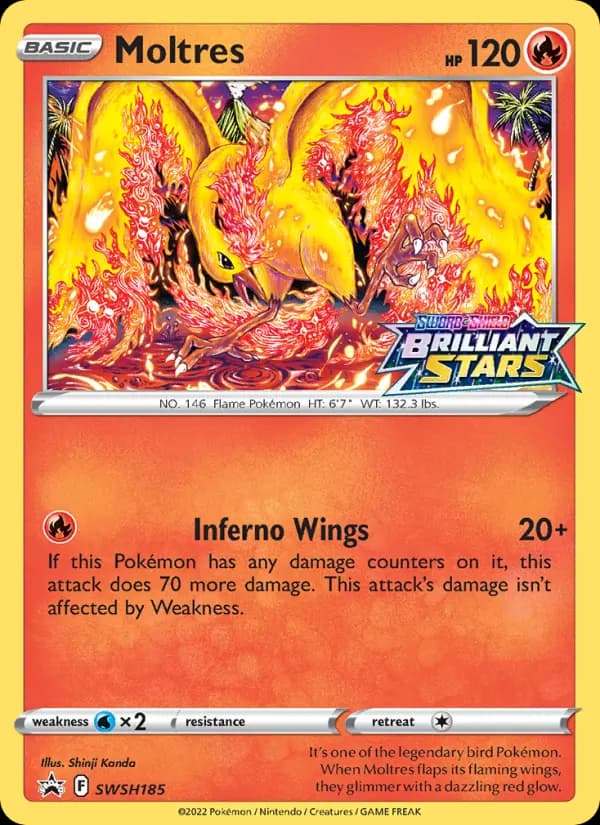 Moltres #SWSH185 — Sword & Shield Promos