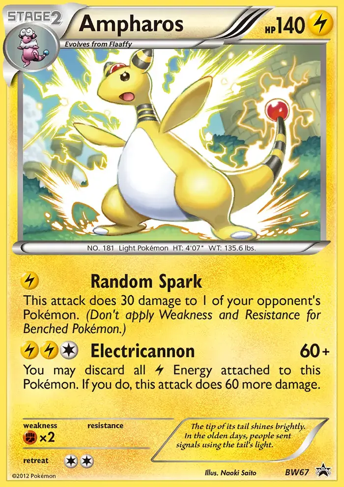 Ampharos #BW67 — Black & White Promos