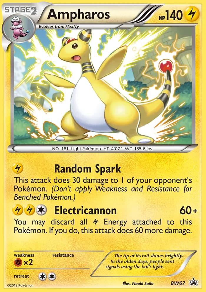 Ampharos #BW67 — Black & White Promos