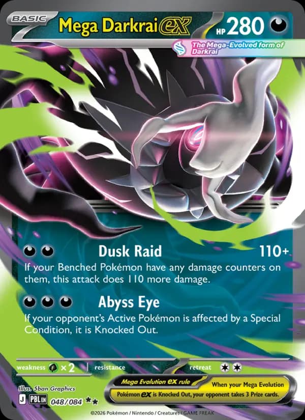 Mega Darkrai ex #048 — Pitch Black