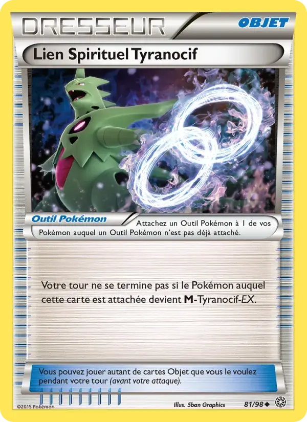 Carte Pokémon Lien Spirituel Tyranocif #81 — Origines Antiques