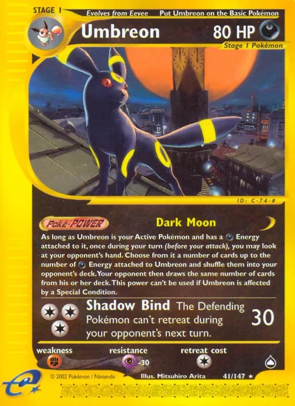 Umbreon #41 — Aquapolis