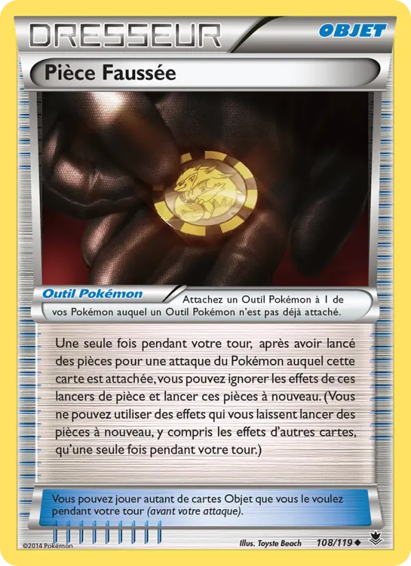 Carte Pokémon Pièce Faussée #108 — Vigueur Spectrale