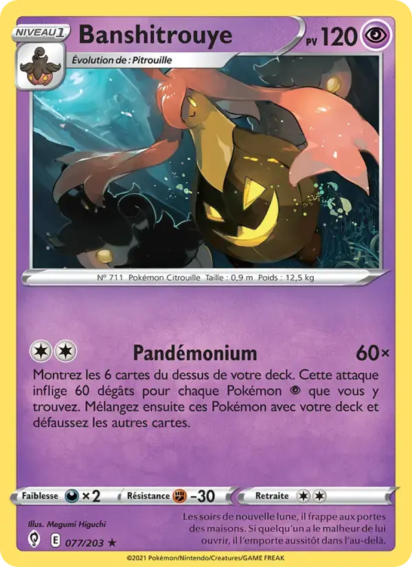 Carte Pokémon Banshitrouye #77 — Évolution Céleste