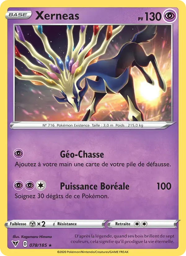 Carte Pokémon Xerneas #78 — Voltage Éclatant