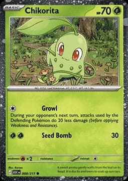 Chikorita #008 Cosmos Holo — Ascended Heroes