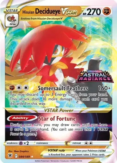 Carte Pokémon Archéduc de Hisui-VSTAR #084/189 — Jumbo