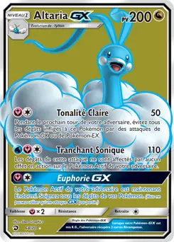 Carte Pokémon Altaria GX #68 — Majesté des Dragons