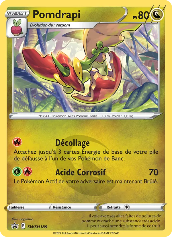 Carte Pokémon Pomdrapi #SWSH189 — Promos Épée et Bouclier