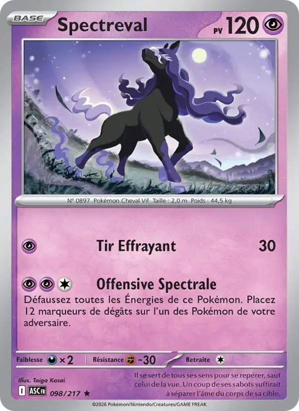Carte Pokémon Spectreval #098 — Héros Transcendants