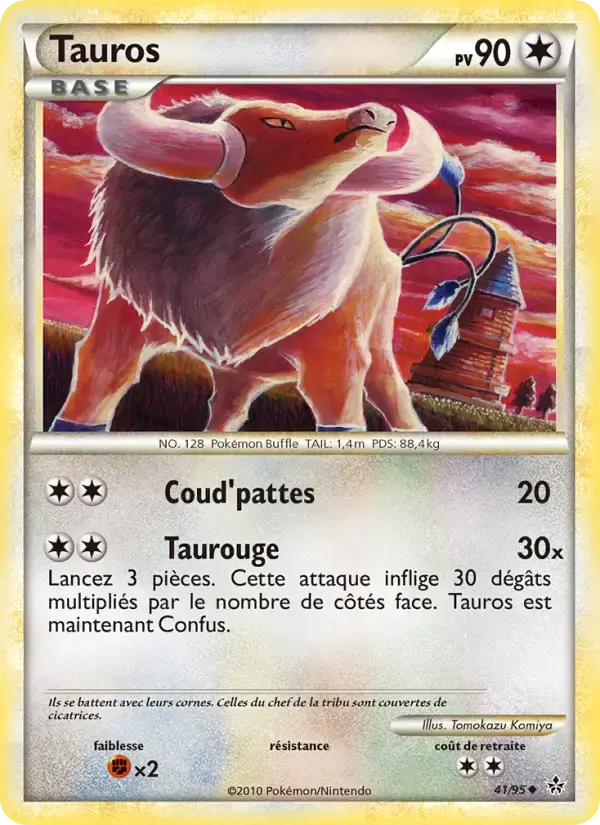 Carte Pokémon Tauros #41 — Déchaînement