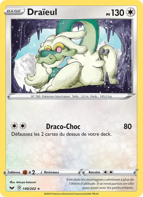 Carte Pokémon Draïeul #149 — Épée et Bouclier