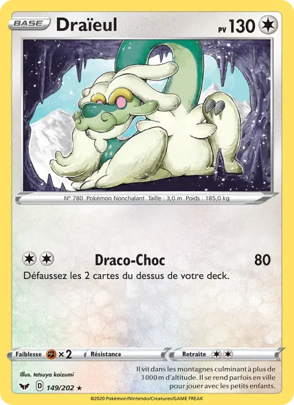 Carte Pokémon Draïeul #149 — Épée et Bouclier