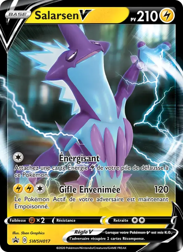 Carte Pokémon Salarsen V #SWSH017 — Promos Épée et Bouclier