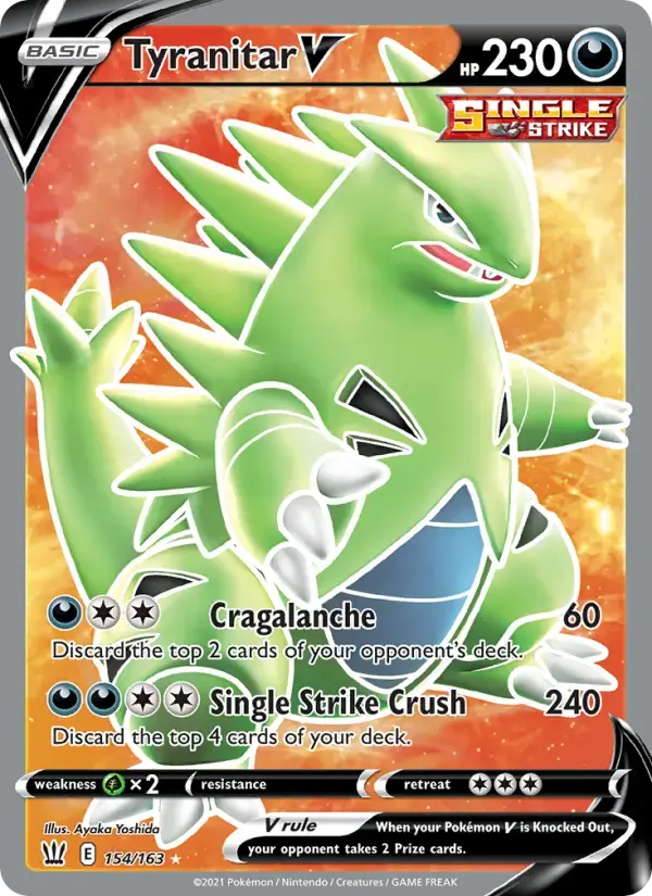 Tyranitar V #154 — Battle Styles