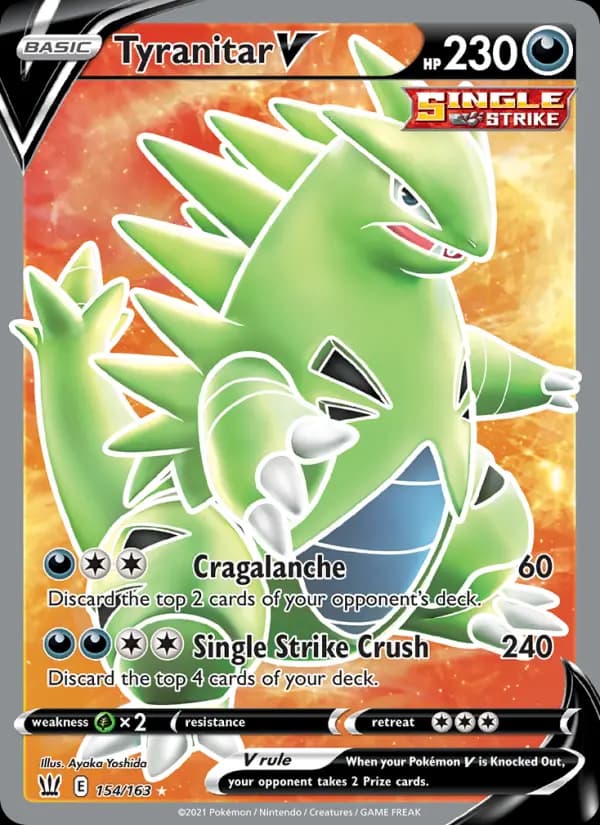 Tyranitar V #154 — Battle Styles