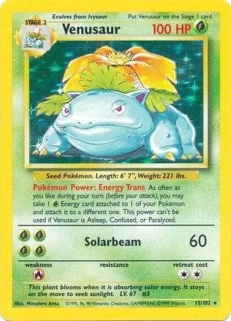 Carte Pokémon Florizarre #15 — Set de Base