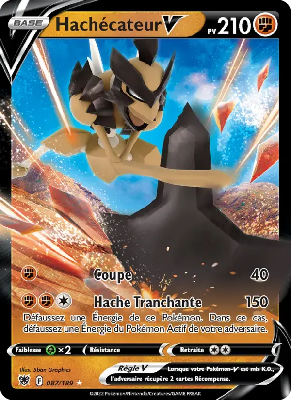 Carte Pokémon Hachécateur V #087 — Astres Radieux