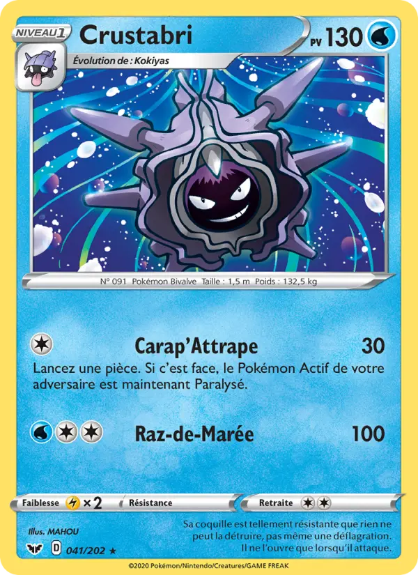 Carte Pokémon Crustabri #41 — Épée et Bouclier