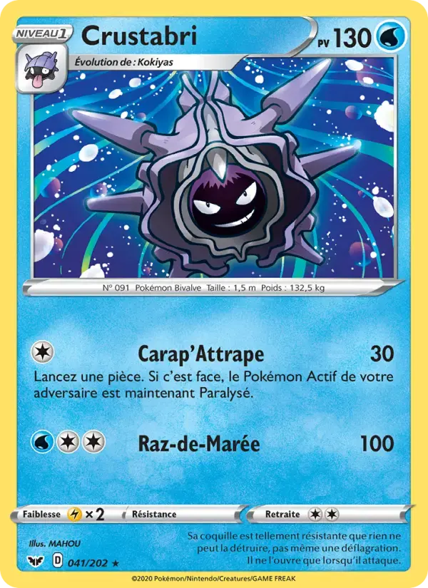 Carte Pokémon Crustabri #41 — Épée et Bouclier