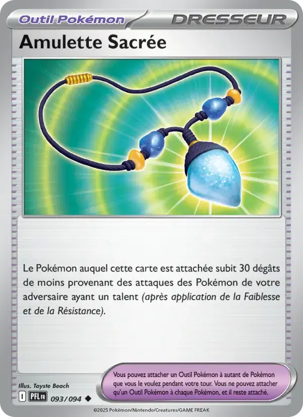 Carte Pokémon Amulette Sacrée #093 — Flammes Fantasmagoriques