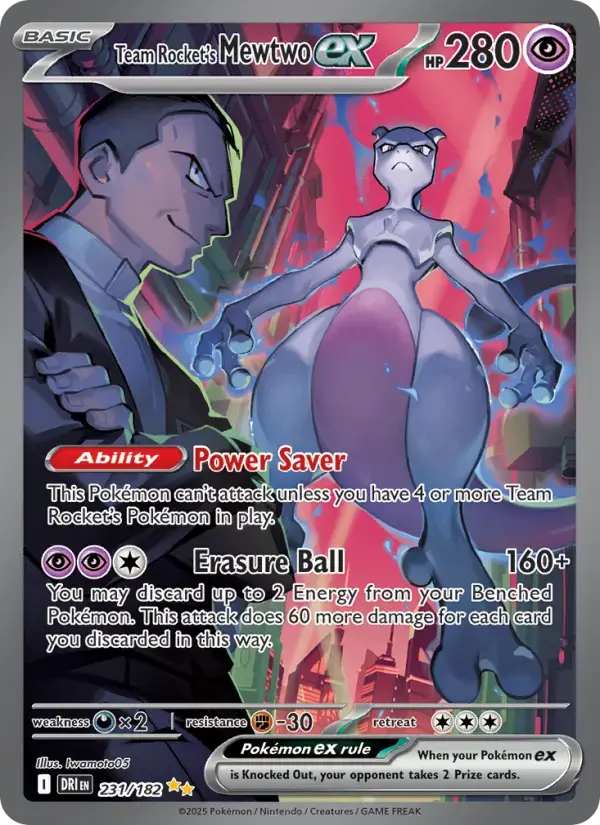 Team Rocket's Mewtwo ex #231 — Destined Rivals