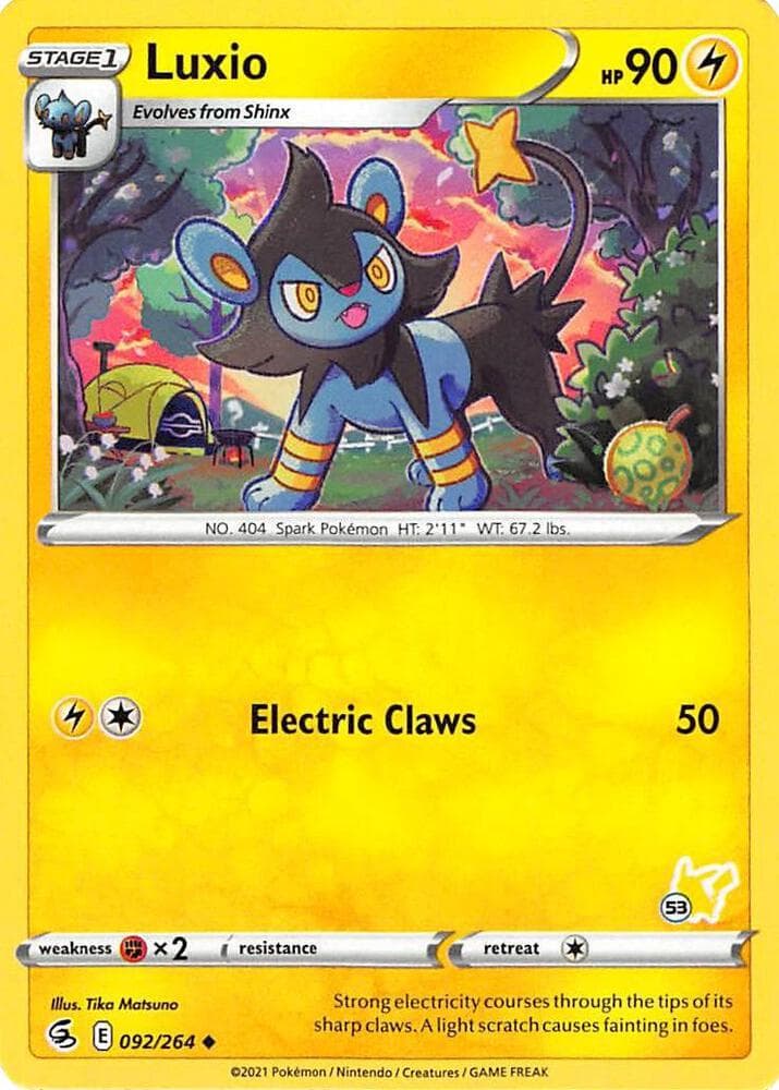 Luxio #092 Stamp V2 — Fusion Strike