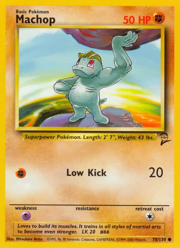 Machop #78 — Base Set 2
