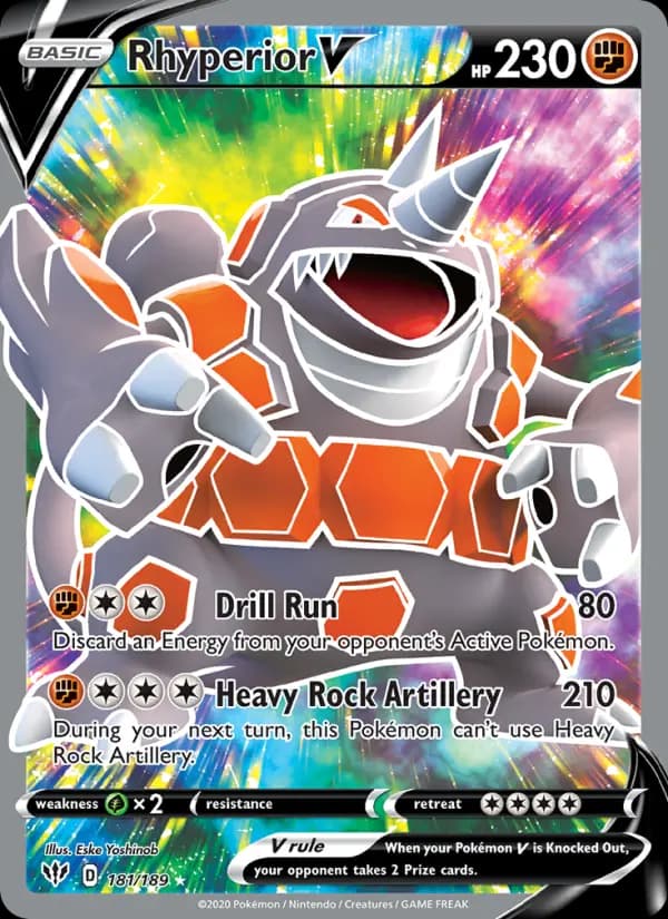 Rhyperior V #181 — Darkness Ablaze