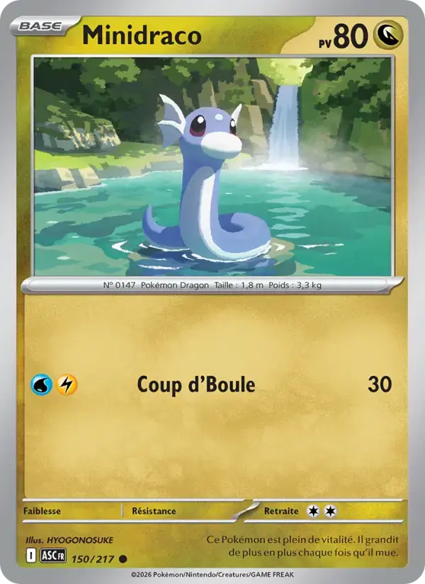 Carte Pokémon Minidraco #150 — Héros Transcendants