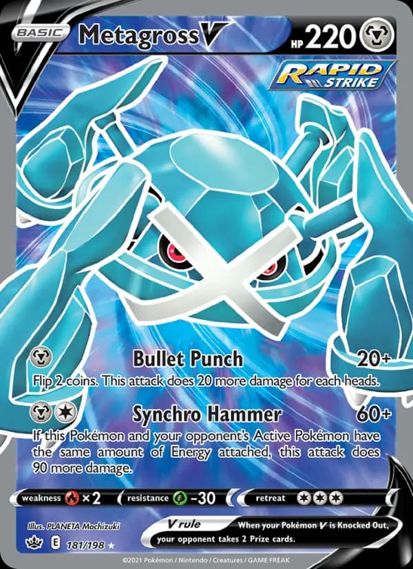 Metagross V #181 — Chilling Reign