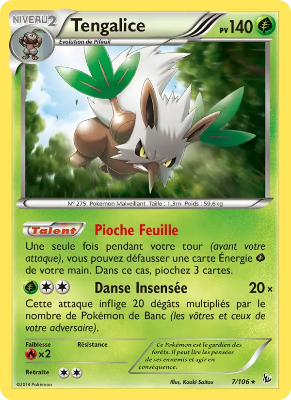 Carte Pokémon Tengalice #7 — Étincelles