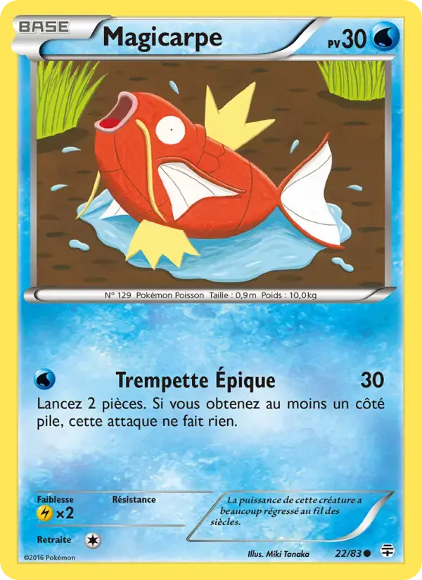 Carte Pokémon Magicarpe #22 — Générations