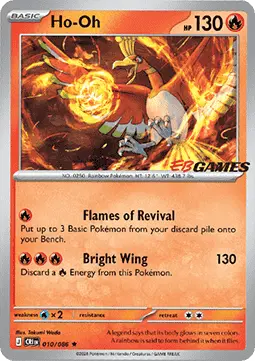 Carte Pokémon Ho-Oh #010 EB Games — Chaos Ascendant