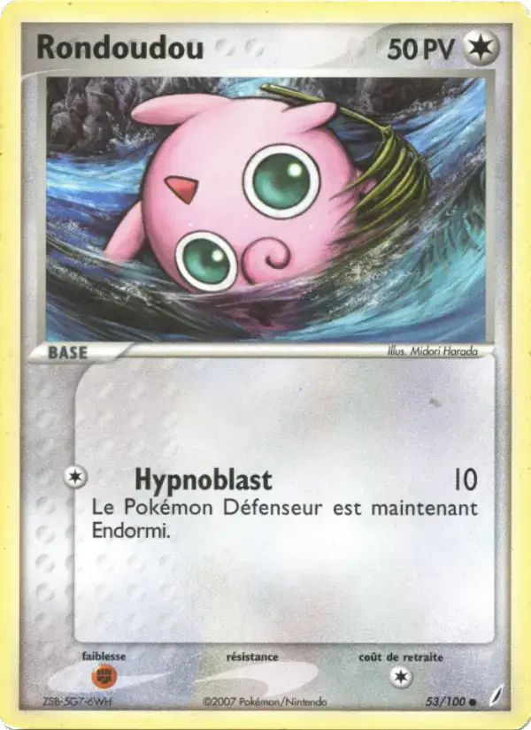Carte Pokémon Rondoudou #53 — Gardiens de Cristal