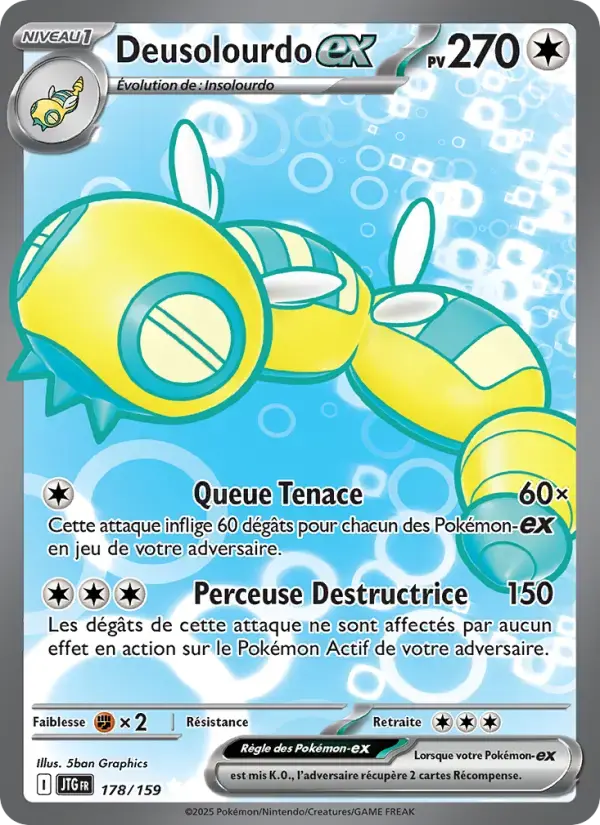 Carte Pokémon Deusolourdo-ex #178 — Aventures Ensemble