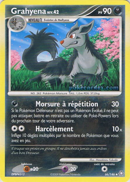 Carte Pokémon Grahyena #66 — Éveil des Légendes