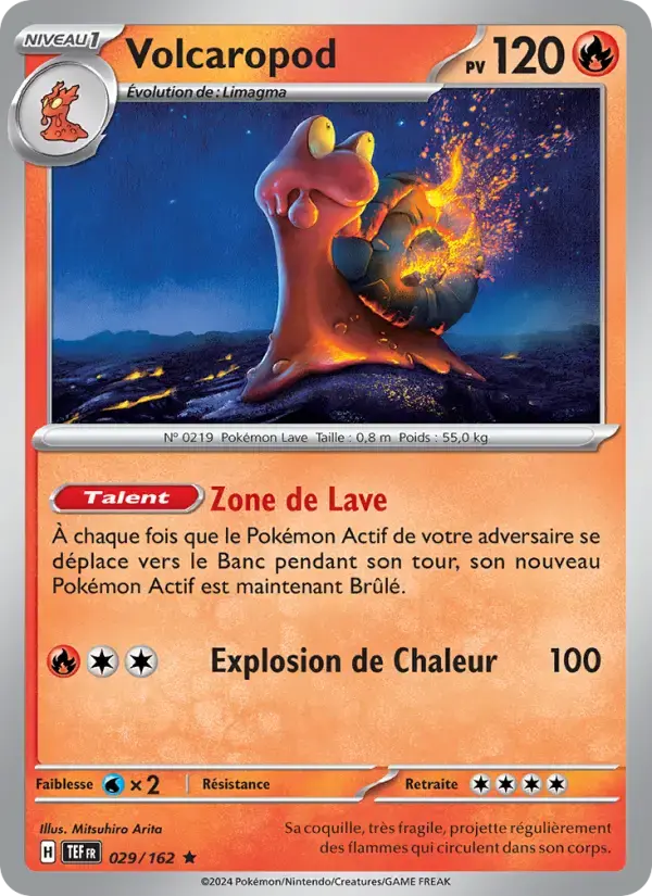 Carte Pokémon Volcaropod #029 — Forces Temporelles